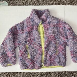 Zara Kids Purple and Pink Fleece Jacket